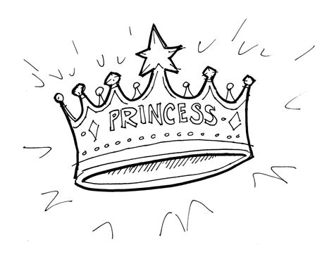 crown princess coloring page coloring home