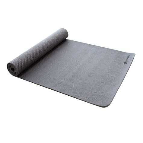 yoga mats essential yoga mat  mm grey decathlon