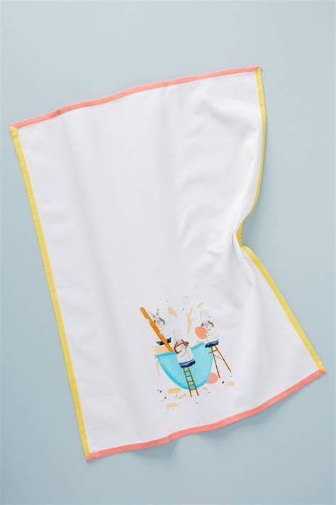 dear hancock bunny bakers dish towel anthropologie anthropologie