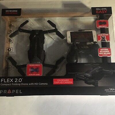 propel flex  compact folding drone  hd camera ebay
