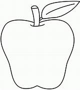 Coloring Apple Clipart Library Line sketch template