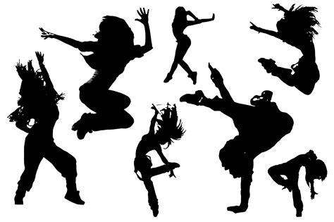 hip hop dance silhouette drawing silhouette png