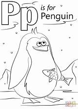 Coloring Penguin Letter Pages Preschool Printable Alphabet Crafts Super Colouring Sheets Kids Supercoloring Pizza Animals Choose Dot Words Colorings Games sketch template
