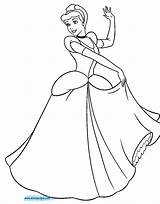 Cinderella Disneyclips Princesses Cinderell Belle Charming Kidsuki sketch template