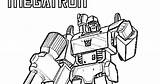 Megatron Transformers Coloring Pages sketch template