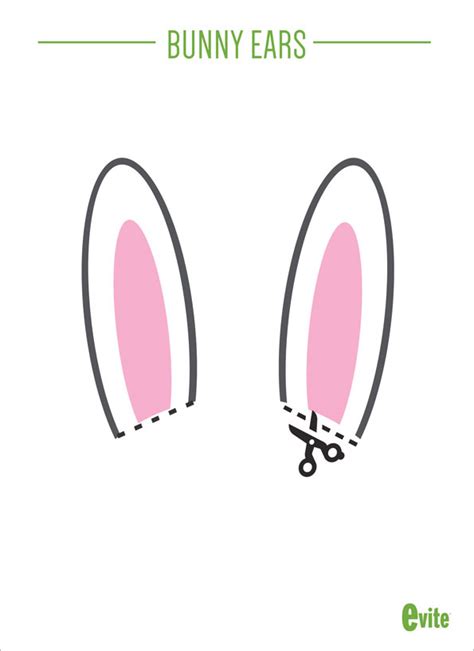 bunny ears template printable