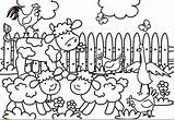 Farm Coloring Animal Pages Toddlers Animals Barnyard Printable Color Getdrawings Print Outstanding Getcolorings sketch template