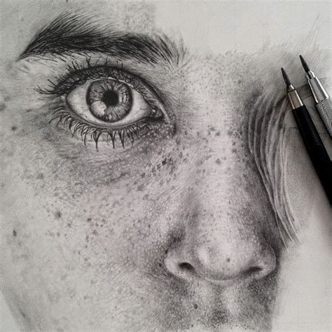 simply creative hyper realistic graphite drawings  monica lee