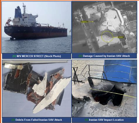 iranian kamikaze drone killed   merchant ship attack uk  condemn