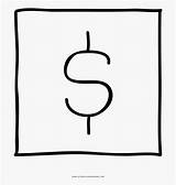Dollar Coloring Sign Clipartkey sketch template
