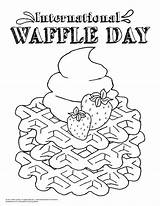 Waffle Doodles sketch template