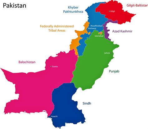 pakistan karte der regionen und provinzen orangesmilecom