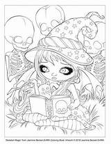 Coloring Pages Halloween Jasmine Becket Griffith Cleverpedia Library Adult Kids Målarböcker Witch Printable статьи источник sketch template