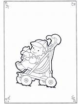 Buggy Toddler Coloring Kids Children Småbarn Advertisement Annonse sketch template