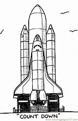 Coloring Space Shuttle Transport Air Printable Color Online Pages sketch template