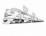 Pacific Union Train Drawing Coloring Pages Glass Burning Colored Wood Steam Engine sketch template