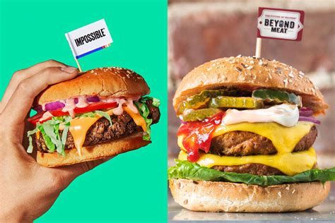 impossible burger vs beyond meat comparing both vegan burger brands