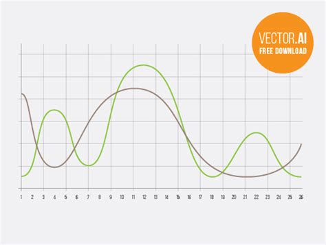 curve chart infographics vector