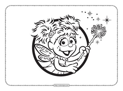 sesame street abby cadabby coloring pages