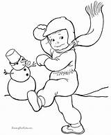 Preschool Winter Popular sketch template