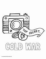 Coloring Pages War Cold Constitution Spy History Detective Camera Volume Mystery Printable Book Vbs Gadgets Choose Board Kids Color sketch template