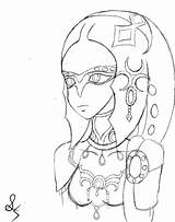 Mipha Zelda Btw Legend Sketch Deviantart sketch template