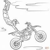 Motocross Drawing Coloring Pages Freestyle Getdrawings sketch template