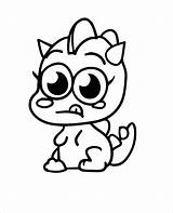 Monster Monsters Moshi Coloring Pages Baby Snookums Gila Moshlings Inc Drawing Dinos Printable Fishies Logo Drawings Getcolorings Book Colorings Clipartmag sketch template