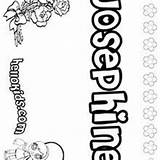 Josephine Coloring Pages Name Hellokids Jodie Jolie sketch template