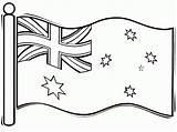 Flag Australian Australia Coloring Kids Pages Printable Drawing Clip Sketch Print Philippine Color Colouring Vector Colour Kenya Outline Sheet Philippines sketch template