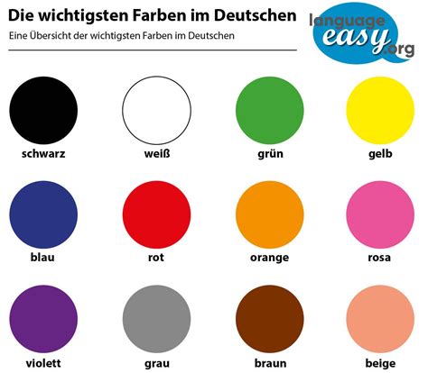 colors  german examples explanations  language easyorg