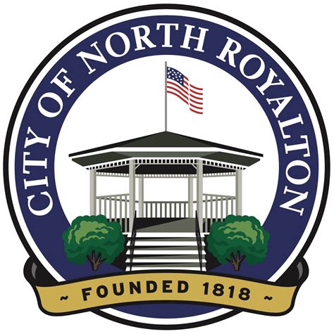 city  north royalton seal city seal logo graphic