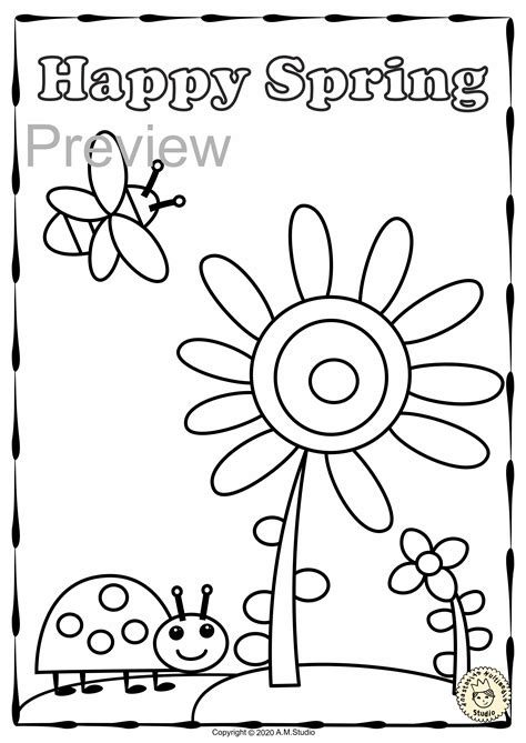 top spring break coloring pages