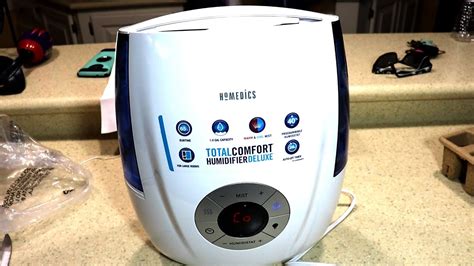 homedics total comfort humidifier deluxe review youtube