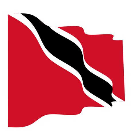 Waving Flag Of Trinidad And Tobago Trinidad And Tobago Tobago Trinidad