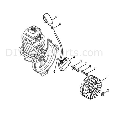 stihl hl   long reach hedgetrimmer hlk parts diagram ignition system