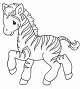 Zebra Coloring Pages Printable Kids Little Stripes Color Print Sweet Animals Getcolorings Choose Board Colornimbus sketch template