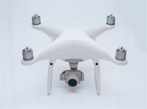 drone white studio background shooting quadrocopter fpv fly camera rc controller stock image