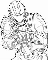 Coloring Pages War Halo Gears Trojan Elite Getcolorings Printable Reach sketch template