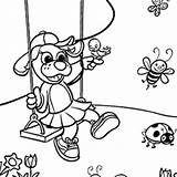 Raggs Coloring Pages Trilby Kids Springtime sketch template