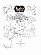 Coloring Pages Angelina Ballerina Printable sketch template