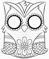 Coloring Pages Printable Skull Print Girly Animal Sugar Owl Colouring Cute Off Cat Skeleton Cool Adults Clipart Color Adult Sheets sketch template