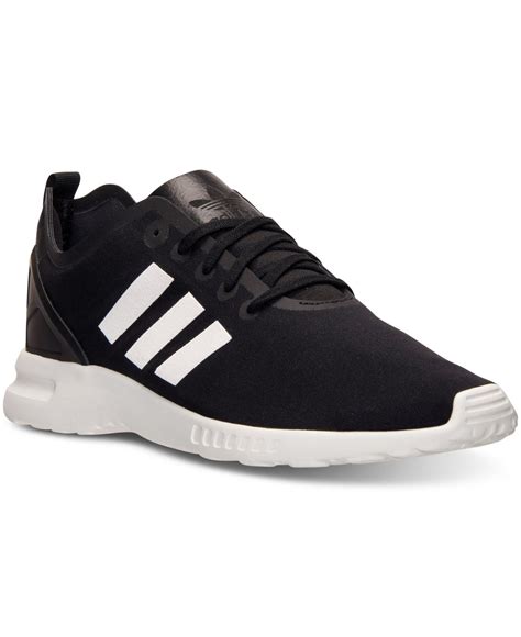 adidas womens zx flux smooth running sneakers  finish   black blackwhite lyst