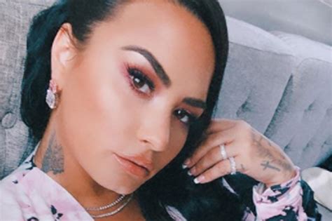 Demi Lovato Debuts New Butterfly Neck Tattoo Possible New Song Lyrics