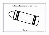 Colorear Cera Crayola Preescolar Educacion Fichas Escuelaenlanube sketch template