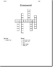 crossword fill  printable
