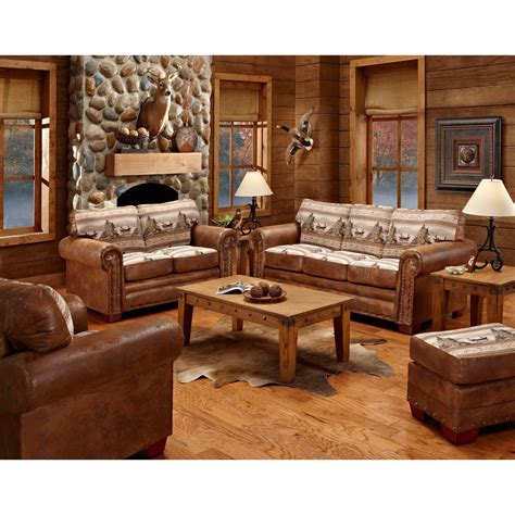 outdoor leisure products alpine lodge  piece sofa set cabin living room living room sets