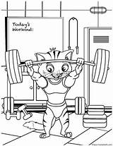 Coloring Gym Pages Popular Cute sketch template