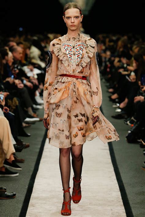 givenchy fall 2014 runway collection features moth prints and fur coats spotted fashion