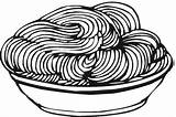 Espaguetis Dibujar Coloringpagesfortoddlers Stockillustraties sketch template